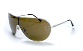 Grün getönte XXL-Sonnenbrille von Chanel