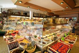 Interior of supermarket in Germany