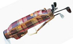 Karierter Golf-Bag 