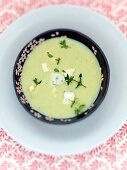 Gorgonzola-Lauchcreme-Suppe 