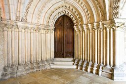 Arcades and Cloister in Benedictine Monastery, St. Emmeram Castle, Germany