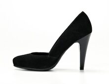 Freisteller: Wildleder-Pumps schwarz 