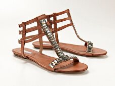 Römer-Sandalen mit Glitzersteinen 