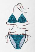 Triangel-Bikini "Dots" mit blauen Punkten