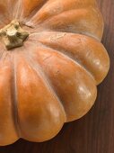 Close-up of pumpkin, elevated view