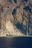 freshwater beach near Hora Sfakia cliff, Crete, Greek