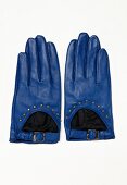 Herbstmode: Cabrio-Handschuhe in Blau