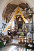 Interior of Church in Franconian Switzerland, Bavaria, Germany