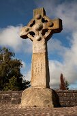 Low angle view of Celtic Cross, Ireland, UK