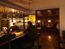 People at Cheerful wine bar in Stuttgart, Germany