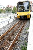 Zahnradbahn in Stuttgart Haltestelle im Volksmund Zacketse genannt