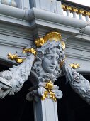 Paris: Seine, Pont Alexandre III, Details.