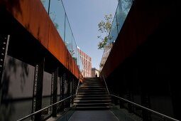 Staircase of subway in New York, USA