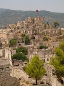 View of abandoned city of Kayakoy, Turkey