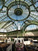 Dome of Grand Palais Museum in Paris, France