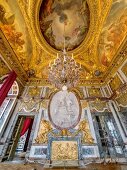 Interior of Palace of Versailles in Versailles, France