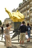 Flame of Liberty on Pont de l'Alma tunnel in Paris, France