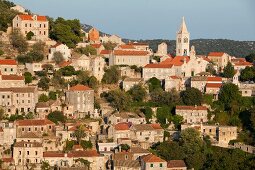 View of Lastovo cityscape in Croatia