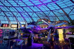 Aeroplane at Ikarus Restaurant in Hangar-7, Salzburg, Austria