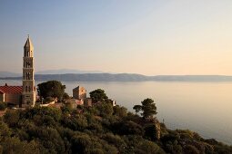 View of Makarska city and sea in Croatia