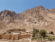 View of Mount sinai in St. Catherine Monastery, Sinai Peninsula, Egypt