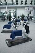 View of gym with equipments