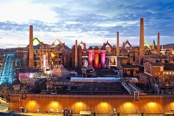 View of industry at Volklingen, Saarbrucken, Saarland, Germany