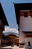 Paro Dzong courtyard in Bhutan