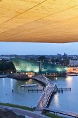 Amsterdam, Openbare Bibliotheek, Blick von Dachterrasse, Nemo