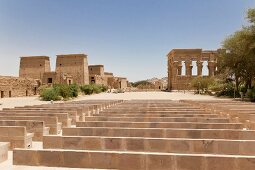 View of Trajan's Kiosk Temple, Agilkia, Aswan, Egypt