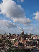 Amsterdam Centraal, Blick auf Sint- Nicolaaskerk, Altstadt