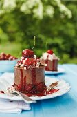 Chocolate cherry cake