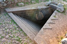 Santa Cristina sacred well in Paulilatino, Oristano, Sardinia, Italy