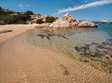 Sardinien, Nachbarinsel La Maddalena Strand Baja Trinità, Mittelmeer