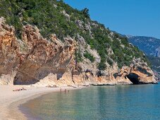 View of Cala Luna, Gulf of Orosei, Sardinia, Italy