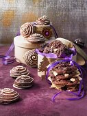 Schoko-Marzipan-Makronen und Triple Chocolate Cookies