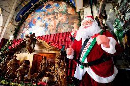 Israel, Westjordanland, Bethlehem, Weihnachtsmann, Touristen Shop