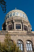 Low angle view of assembly house at Oranienburger Strabe, Berlin, Germany