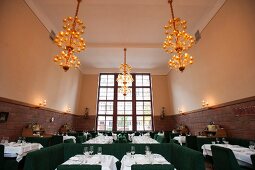 View of restaurant at Pauly Saal, former girl's school, Berlin, Germany