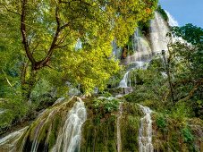 View of waterfall in Aegean, Turkey