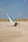 View of beach sailors at Fano beach, Denmark