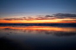 Sonnenuntergang am Strand von Sylt