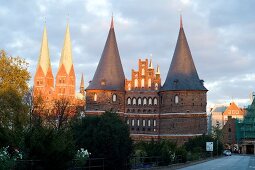 Lübeck, Schleswig Holstein, St. Marien, Lübecker Holstentor