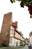 Alley with historic homes in Lubeck, Schleswig Holstein, Germany