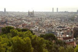 Barcelona, Blick auf Stadt, Ausblick, Panorama