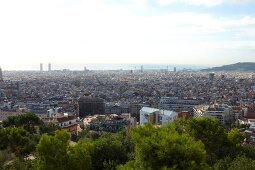 View of cityscape in Barcelona, Spain