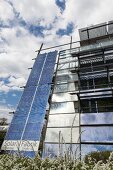 Low angle view of solar factory in Freiburg, Germany