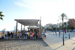 Barcelona, Strand, Bar, Beachbar, Princesa 23, Promenade