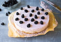 Blackberry cream cake