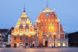 Riga, Lettland, Riga, Schwarzhäupterhaus am Rathausplatz, 